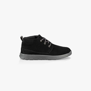 Ugg Canoe Suede Chukka Kids Sneakers Black (6520TLPWU)